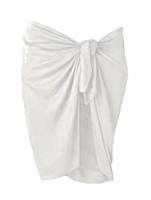 rok pareo dames 165 x 56 cm polyester wit