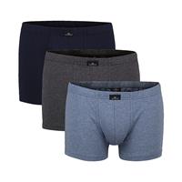 GÖTZBURG Herren Pants 3er Pack - Single Jersey, Unterwäsche Set, Cotton Stretch Slips blau/grau Herren 