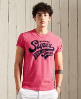 Superdry T-shirt Ronde Hals Roze  