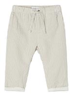 NAME IT Gestreept Biologisch Katoen Broek Heren Green