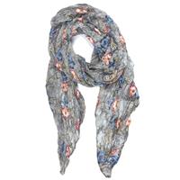 Collezione Alessandro Italienischer Schal Indian Flower Schals grau Damen 