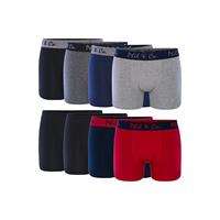Phil & Co Boxershorts heren multipack 8-pack groen blauw zwart antraciet