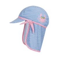 Playshoes zwemcap Krab Blauw Roze