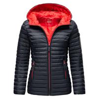 Marikoo dames gewatteerde jas – Asraa, licht met capuchon & contrasterende voering