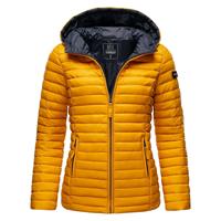 Marikoo dames gewatteerde jas – Asraa, licht met capuchon & contrasterende voering