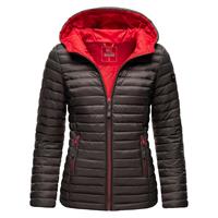 Marikoo dames gewatteerde jas – Asraa, licht met capuchon & contrasterende voering