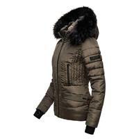 Navahoo Dames Winterjas Adele – Warm, Met Teddyvoering & Afneembare Bontkraag