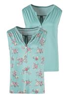 Lascana Shirttop in modieuze blouse-look (2-delig, Set van 2)