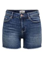 Only Onlblush Mid Sk Denim Short Dames Blauw