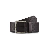 Tom Tailor Belts Ledergürtel mit Prägung Gürtel schwarz Herren 