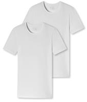 T-Shirt / Unterhemd mit V-Ausschnitt 2er-Pack - 95/5 - Organic Cotton Unterhemden weiß Herren 