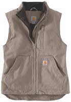 Carhartt - Women's Sherpa Lined Mock Neck Vest - Fleecebodywarmer, grijs