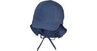 Sterntaler Peaked cap met nekbescherming blauw