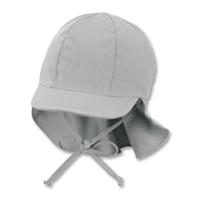 Sterntaler Peaked cap met nekbescherming rookgrijs