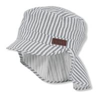 Sterntaler pet met een piek met nekbescherming marine