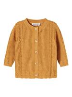 Drop-stitch Gebreid Vest Dames Geel