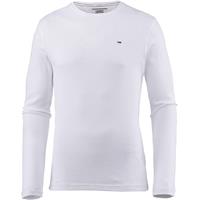 tommyjeans Slim fit longsleeve met ribstructuur