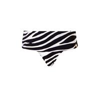TC WOW omslag bikinibroekje met zebraprint zwart/wit