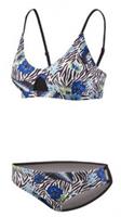 Beco bikini C cup dames polyamide zwart/blauw/wit 