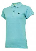 Donnay poloshirt Lisa dames katoen turquoise 