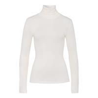 Dames ski ondergoed HANRO Wol & Zijde turtle neck shirt Cygne 071423