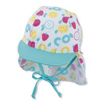 Sterntaler Pet met nekbescherming wit