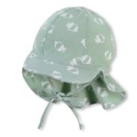 Sterntaler Peaked cap met nekbescherming medium groen