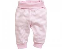 Schnizler babybroek Interlock wit/roze