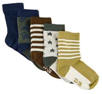 Minymo Socken 5er-Pack Muster Thrush