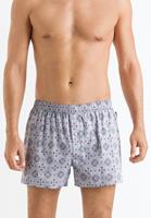 Hanro Fancy Woven Boxershorts Heren - Grijs Ornament Dessin (074015)
