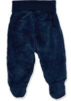 Playshoes Schnizler babybroekje met voetjes fleece Uni Marine-56