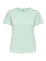 Only T-Shirt, uni, Rundhals, Kurzarm, für Damen, brook greeen