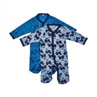 Pippi Pyjama met benen 2-pack blauw