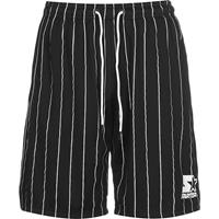 STARTER Shorts Pinstripe Stoffshorts schwarz Herren 