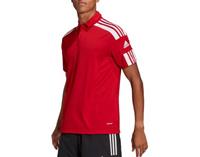 adidas Squadra 21 Polo Shirt rot/weiss Größe XXL