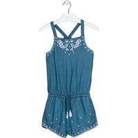 Overall für Mädchen dark blue denim Mädchen 