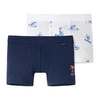 Schiesser Kinder Boxershorts Doppelpack blau Junge 