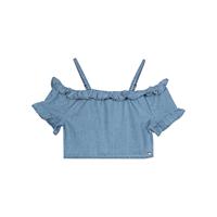 Kinder Kurzarmbluse LEXIE light denim Mädchen 