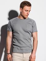 Ombre - Heren T-shirt - Shirt - Grijs - Borstzak