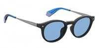 Polaroid Sonnenbrille 6081/g/cs Kat. 3 Panto Steel Schwarz/grau/blau