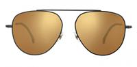 Carrera Eyewear Sonnenbrille 188/s Unisex Dunkelgrau Mit Goldenem Glas
