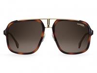 Carrera Square unisex Havana goud bruin gradiënt zonnebril