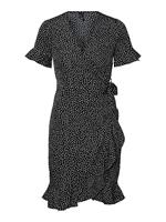 Vero Moda Wickelkleid VMHENNA 2/4 WRAP FRILL DRESS