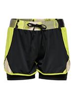 Only Contrast Colored Training Shorts Dames Green