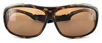 Polaroid Suncovers Fitover Zonnebril 08535 0B M Havana Koper Gepolariseerd