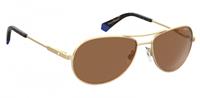 Polaroid Aviator unisex matte goud koper gepolariseerde zonnebril | Sunglasses