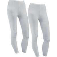 Unterhose, lang 2er-Pack hellgrau Damen 