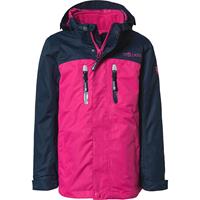 Trollkids - Girl's Bryggen 3in1 Jacket - 3-in-1-jas, roze/blauw