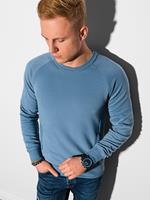 Ombre Sweater heren effen | klassiek | Basic | Denim Blauw | Italian-Style.nl, 