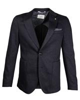 Colbert met labeldetail, model 'Faris'